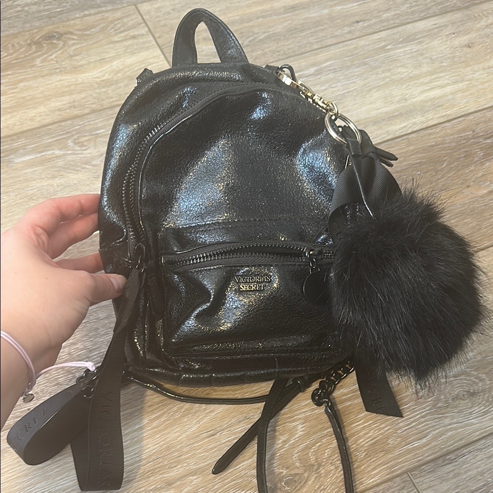 Victoria's Secret Black Mini Backpack